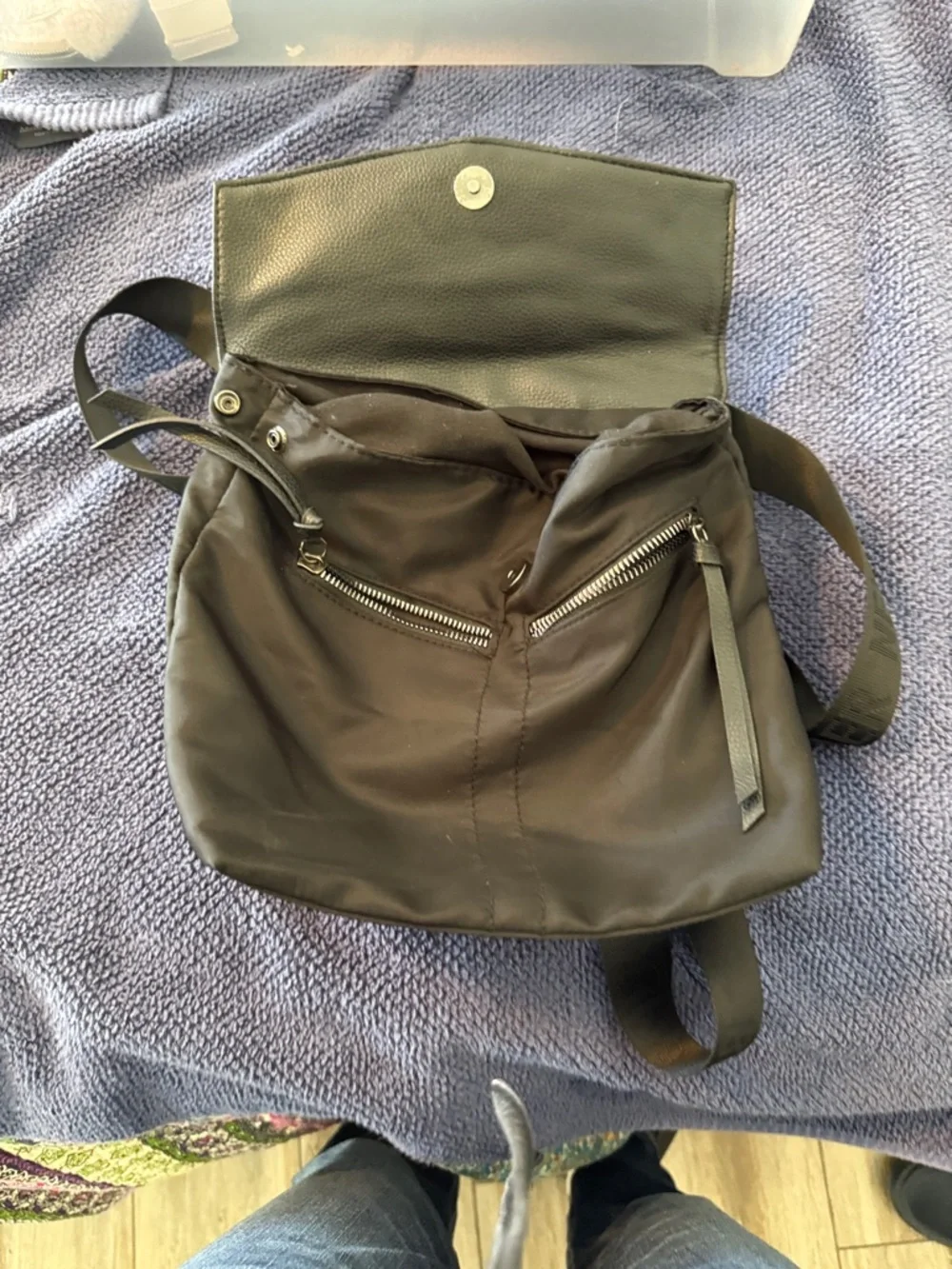 Botkier Black Mini Backpack